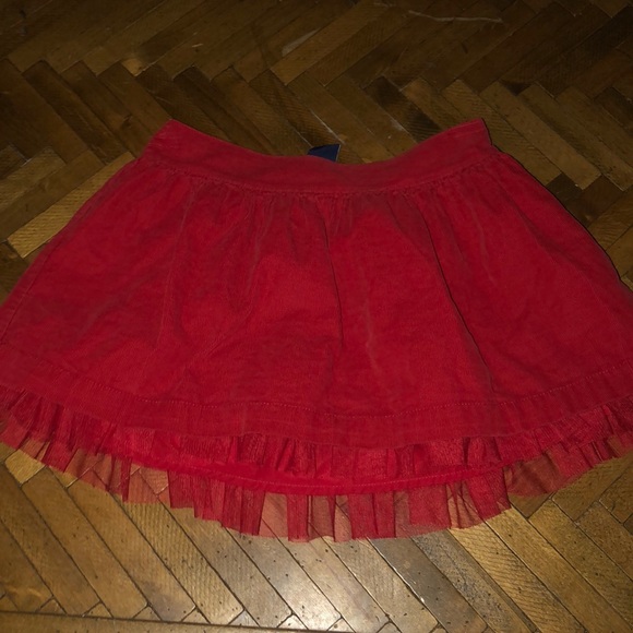 GAP Other - Gap kids red corduroy tulle skirt girls 6 VGUC